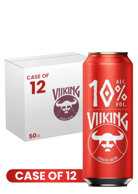 Viiking Strong Beer 10% Can 50 CL X 12 Case