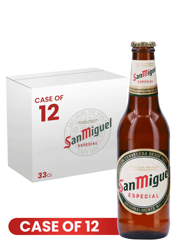 San Miguel Especial Bottle 33 CL X 12 Case
