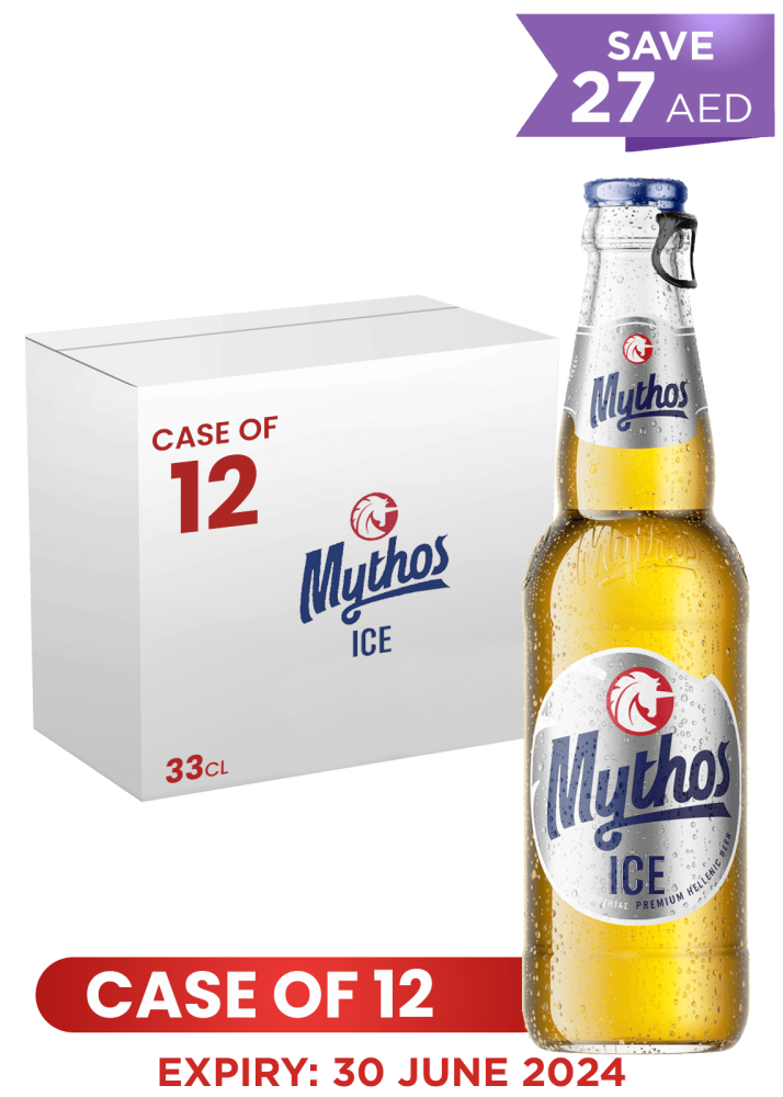 Mythos Ice Beer Btl 33 Cl X 12 Case