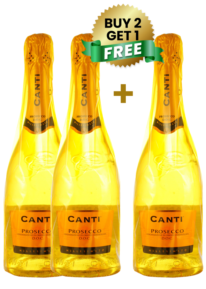 Canti Prosecco DOC Extra Dry Millesimato Special Edition 75 Cl. (Buy 2 Get 1 Free)