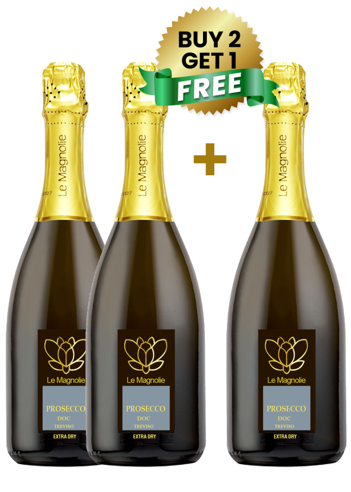 Le Magnolie Prosecco Doc Treviso Extra Dry 75Cl Buy 2 Get 1 Free