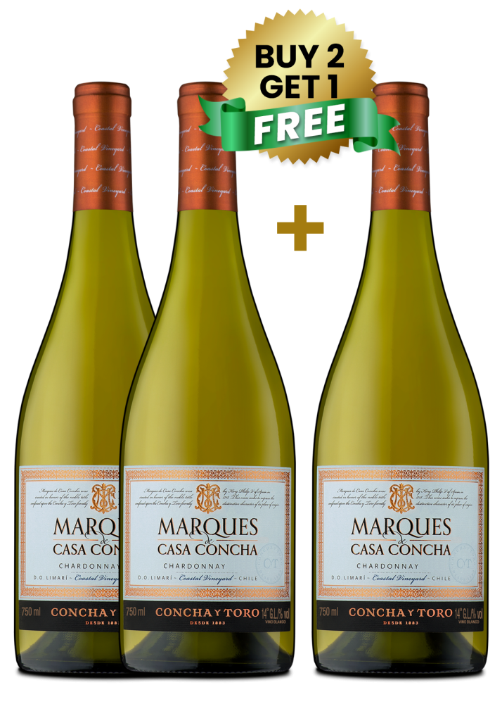 Marques De Casa Concha Chardonnay 75Cl (Buy 2 Get 1 Free)