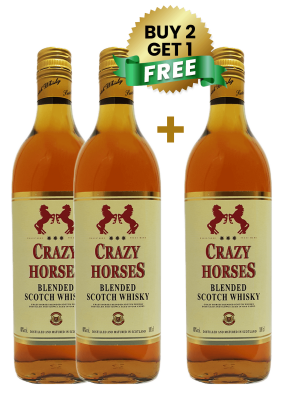 Crazy Horses Whisky 1Lt (Buy 2 Get 1 Free)