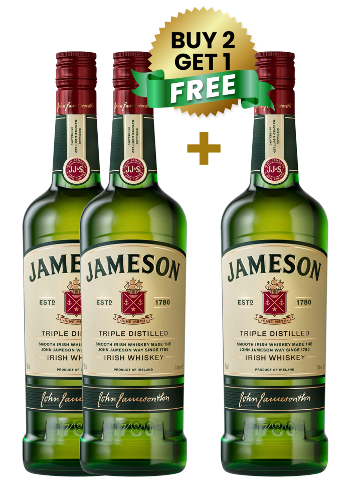 John Jameson 1 Ltr (Buy 2 Get 1 Free)