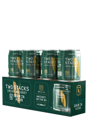 Two Stacks Blended Irish Whisky Dram In A Can 10 CL X 4 Can Promo