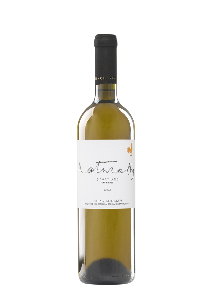 Papagiannakos Naturally Savatiano Unfiltered Dry White Wine 75Cl