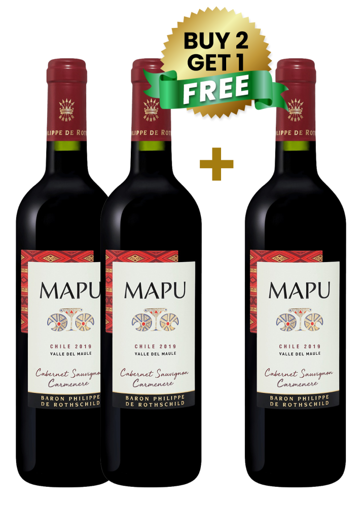 Mapu Cabernet Sauvignon/Carmenere 75Cl (Buy 2 Get 1 Free)