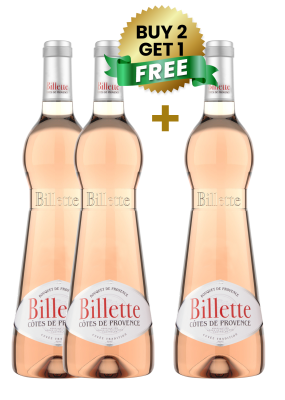 Billette Cotes De Provence Rose 75Cl (Buy 2 Get 1 Free)